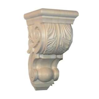Foster Mantels Acanthus 3.5 In. X 3.5 In. X 6.5 In. Unfinished Aspen 