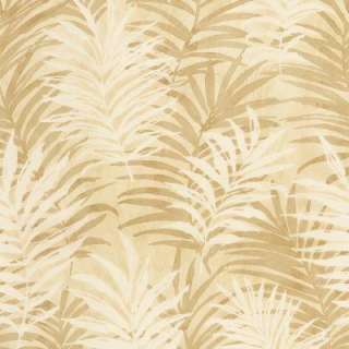   Wallpaper Company 8 in x 10 inBeige Tropical Leaves Wallpaper Sample
