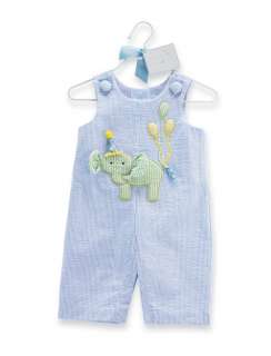 NWT Mud Pie Party Time Birthday Boy Elephant Longall, 12 18 Months 