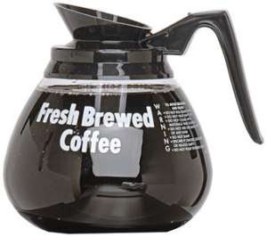 Grindmaster 24 Pack Black Glass Pro Coffee Decanters  