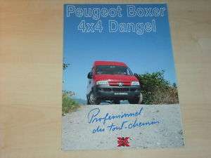 20114) Peugeot Boxer Dangel 4x4 Prospekt 200?  