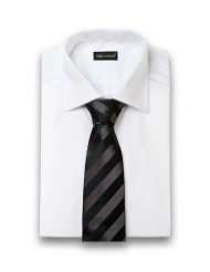 Moderne Krawatte in schwarz grau gestreift Fabio Farini
