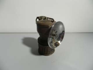 1930 JustRite Streamlined Air Cooled Miner Lamp Pat. Pend.  