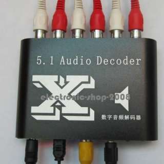 Neu DTS AC 3 Home Theater 5.1 Channel Audio Decoder RCA  