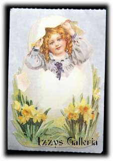Sandylion Vintage Victorian Child Easter Egg Stickers  