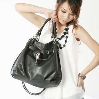 PU Leather Women Purse Handbag Shoulder Totes Bag Zipper Lock  