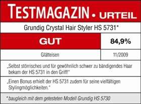 Grundig HS 5731 Crystal Hairstyler weiß / Testmagazin Urteil GUT 