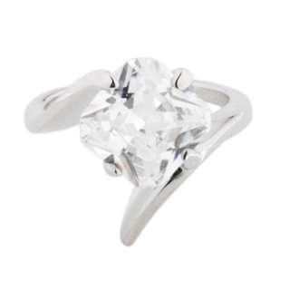 Custom 9ct Princess Cut CZ Solitaire Ring Size 6 7 8 9  