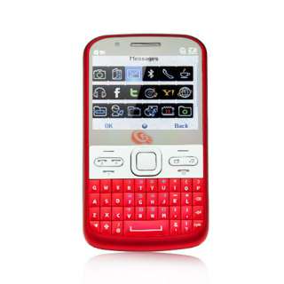   Unlocked Tri Sim Quad Bands TV/FM Qwerty Keyboard Cell Phone Q5i Red