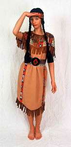 Squaw Kostüm Indianerin oder Indianer + Kinder 3tlg NEU  