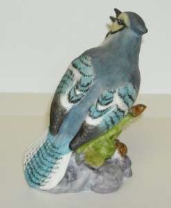 Vintage Royal Worcester Blue Jay Bird Figurine 3646 PB  