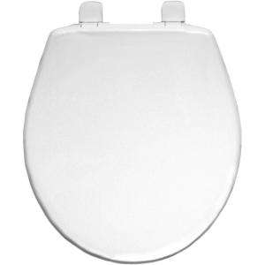 BEMIS Round Closed Front Toilet Seat in White 580SLOW 000 at The Home 