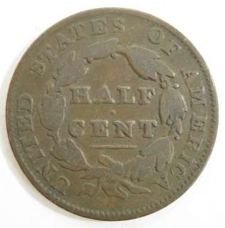 1835 Classic Head Half Cent American Coin  