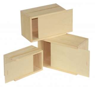 Allzweckkiste Lagerbox Kiste Holzbox Box Holz 3 er Set  