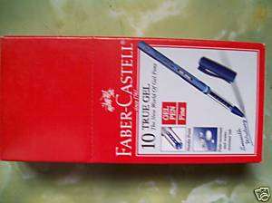 10 Faber Castell True Gel Needle Point Pen 0.7mm Fine  