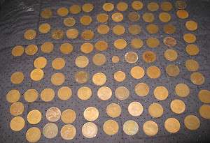 Vintage Antique British Coins 91 Lot Scrap Use  