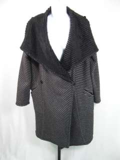 NWOT SHELLY STEFFEE Wool Black Reversible Jacket Coat L  