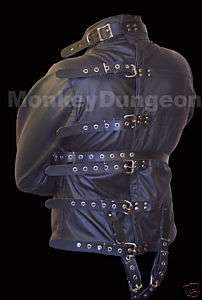 All leather Straight Jacket large restraint houdini  