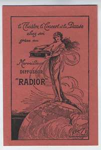 advertising RADIOR Record Player Gramophone 1920s pc  