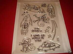 Perfectly Clear Changito In Space Set Rubber stamps  