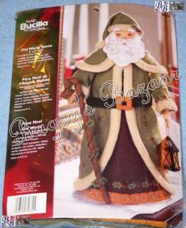 Bucilla OLD WORLD SANTA Figure Felt Christmas Decor Kit  