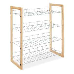 Whitmor 11 1/2 in. Wood and Chrome Closet Shelves 7026 220 at The Home 