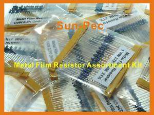 4W Metal Film Resistor Assortment 1500pc 50 values  