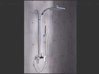 Design Duschsystem mit Rain Dusche und Handbrause Einhebel 