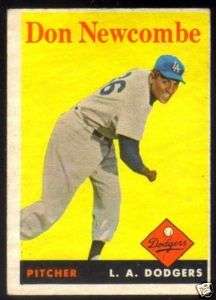 1958 Topps #340 Don Newcombe L.A. DODGERS   EX/MT  