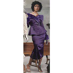   New Purple Lucretia Skirt Suit Church Plus Size 18W 1X Spring Summer