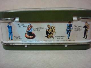 Hasbro 1998 GI Joe Action Soldier Lunch Tin Box Collectible Keepsake 