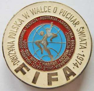 Poland football badge 1974 FIFA World Cup West Germany  