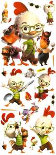 Chicken Little glasses spoon CUTE Static Cling On Decal  