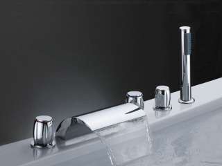   Designer Bathroom Roman Tub Waterfall Faucet Tap Mixer BTF003  