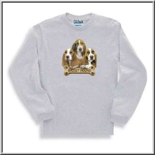 Basset Hound Puppies With Bone Dog Shirt S 2X,3X,4X,5X  