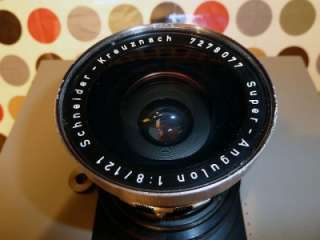   , Field Camera, WIDE ANGLE 121mm, Super Angulon Schneider LENS  