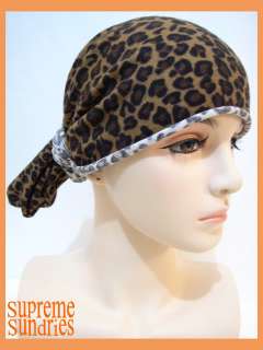 Multi Purpose Headwear Cap Scarf Mask Leopard Print 010  
