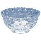 1886 Small 8 Quart Crystal Cut Plastic Punch Bowl. Sold as Each