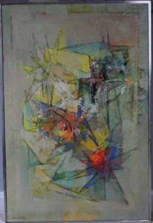 Gladys Goldstein Abstract Oil on Canvas Royal House  