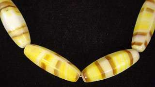 yellow molded glass trade beads bohemian other names trade beads type 