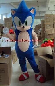 Professional Sonic Hedgehog Mascot Costume Adult Suit  