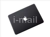 Black Matte Shell Cover Rubberized Hard Case for Apple Mac A1286 