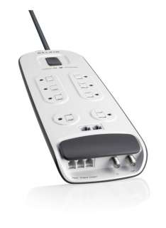 Belkin Surge Protector 8 Outlet With Telephone, RJ45 & Coax Protection