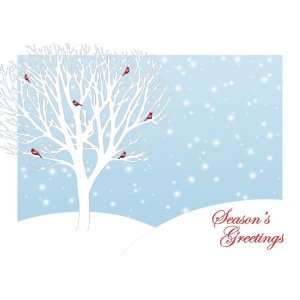  Cardinals Resting In Trees Holiday Cards