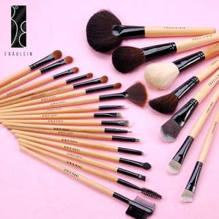 Fräulein3°​8 Wooden Makeup Cosmetic Brushes Set w/Case  
