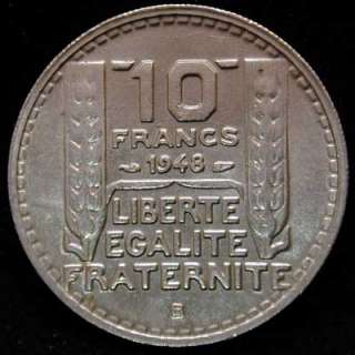   10 francs Turin 1948 et 48 B [n°3135]