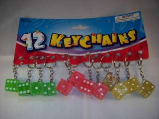 Lot of   60   Dice Key Chains.  