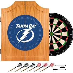  NHL Tampa Bay Lightning Dart Cabinet includes Darts and 