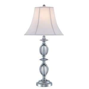  Lite Source LS 21747C/WHT Crystal Memphis Table Lamp with 