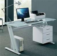 Computer Desk Home Office Table Beech PC Furniture New  